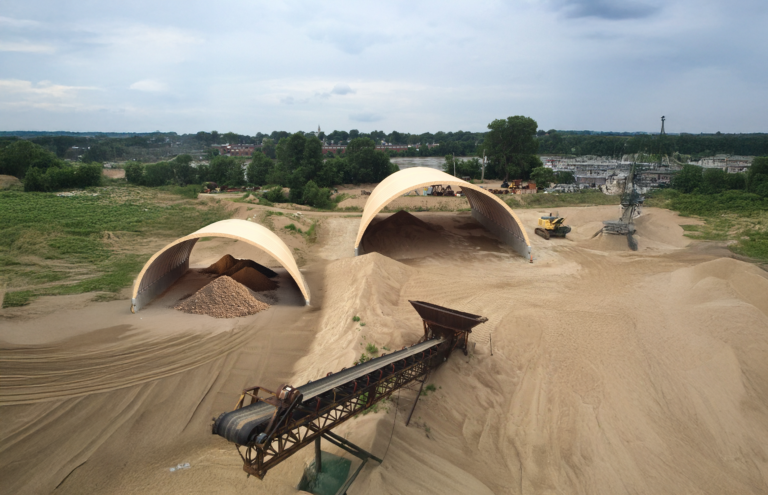 Fabric Structures for Sand and Aggregate Storage: What Materials Handling Operations Require